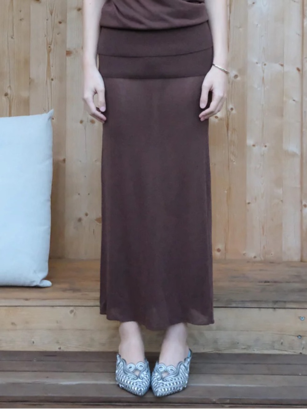 Geel danni skirt